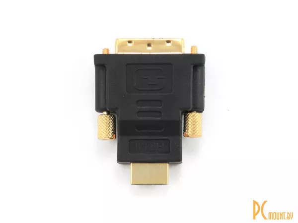Переходник HDMI->DVI (A-HDMI-DVI-1) (m-m, gold, Gembird)