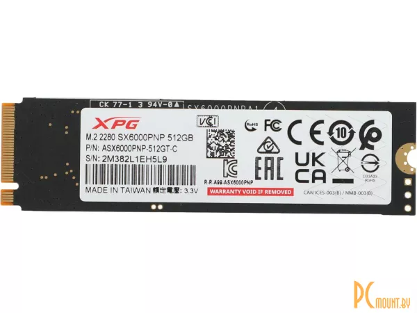 SSD 512GB A-Data ASX6000PNP-512GT-C M.2 2280